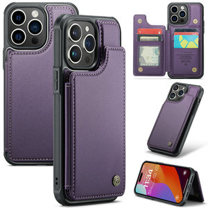 CaseMe para <span class=keywords><strong>Samsung</strong></span> Galaxy S24 S23 S22 S21 FE funda RFID protección cartera tarjetas de cuero para iPhone 16 15 14 13 12 11 - Product Image 1