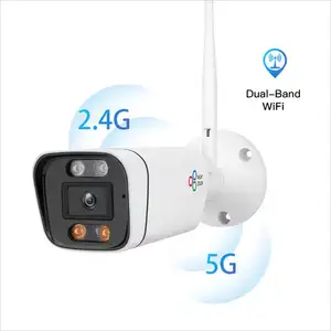 Web 2.4GHz 5GHz WiFi Human Detection Network IP Camera Two Way Talk HD Home Security Wireless AI Security IR Bullet Camera