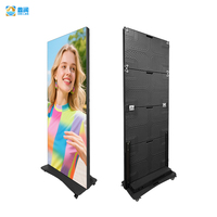 Afficheur LED GOB pour intérieur et extérieur, panneau d'affichage numérique HD de haute qualité, portable, pliable, mur vidéo publicitaire HDR10+ IP65