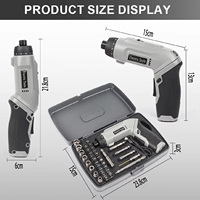 Ensemble de tournevis électriques avec 38 accessoires, rechargeable par USB, batterie 2000mAh, moteur sans balais de qualité professionnelle, couple de 7,1 N.m