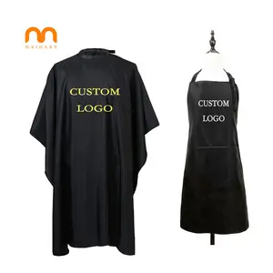 Customized Design Barbershop Gown Waterproof Stylist Hair Salon Capes And Robes With Logo