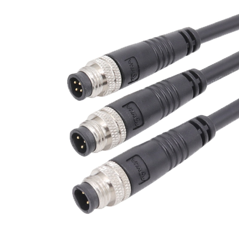 Aohua электромобиль мужской женский 2 3 4 Pin металлический M8 водонепроницаемый кабельный соединитель удлинитель