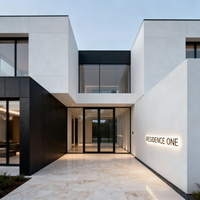 Design d'intérieur minimaliste et luxueux avec des matériaux de qualité supérieure et une palette monochrome