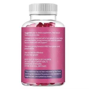 Gomitas de Colágeno con Biotina, Zinc, Vitaminas E y C para el Crecimiento del Cabello, la Piel y las Uñas, Apoyo Inmunológico, Suplemento Dietético - Product Image 4