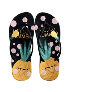 OEM Summer Beach Flip Flops Cute Pineapple Design 3D Accessories Sandals <b>Ladies</b> Soft Sole Fashion <b>Slippers</b> Manufacturer Direct - Product Image 2