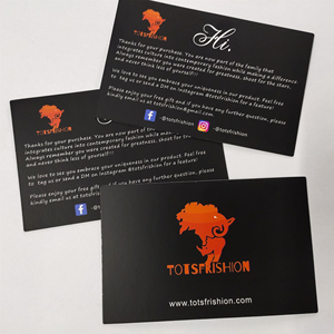Cartolina di stampa personalizzata 7*11 <span class=keywords><strong>cm</strong></span> grazie carta con logo la migliore quantità di carte. - Product Image 4