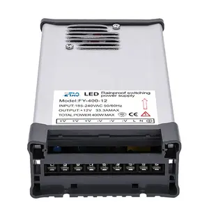 400W 12V tension constante LED alimentation à découpage 220V AC à DC transformateur IP65 alimentation étanche à la pluie pour Module LED