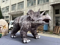 Modèle de ballon gonflable géant en forme de rhinocéros avec tissu Oxford pour publicité de taille personnalisable