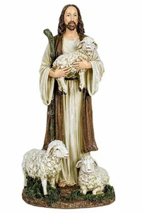 Estatua de la Virgen María con Ángeles y Rama de Olivo, Escultura Artística de Resina Pintada a Mano, Decoración <span class=keywords><strong>Religiosa</strong></span> para el Hogar, Iglesia, Católica, Música de Hadas - Product Image 6