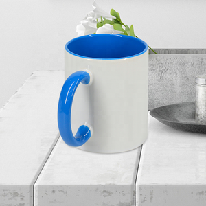 Tazze in Gres Sublimabile Stile Classico Più Popolari del 2025, 350/500ml, con Interno e Manico Colorati, Ideali per Regali Aziendali e Caffè - Product Image 4