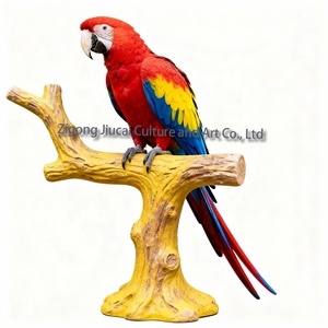 Parc à thème personnalisé grandeur nature Simulation animale animatronique modèle réaliste d'oiseaux perroquet pour la vente d'affichage de zoo - Product Image 3