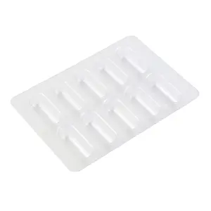 Capsules de pilules en plastique, 100 pièces, plateau d'emballage de Blister, matériel vierge personnalisé - Product Image 1