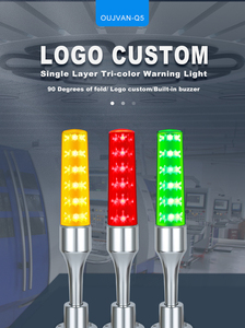 Cao cấp DC24V có thể gập lại cơ sở <span class=keywords><strong>LED</strong></span> Strobe cảnh báo đèn đầy đủ nhôm alloyd tín hiệu tháp ánh sáng cho máy CNC - Product Image 3