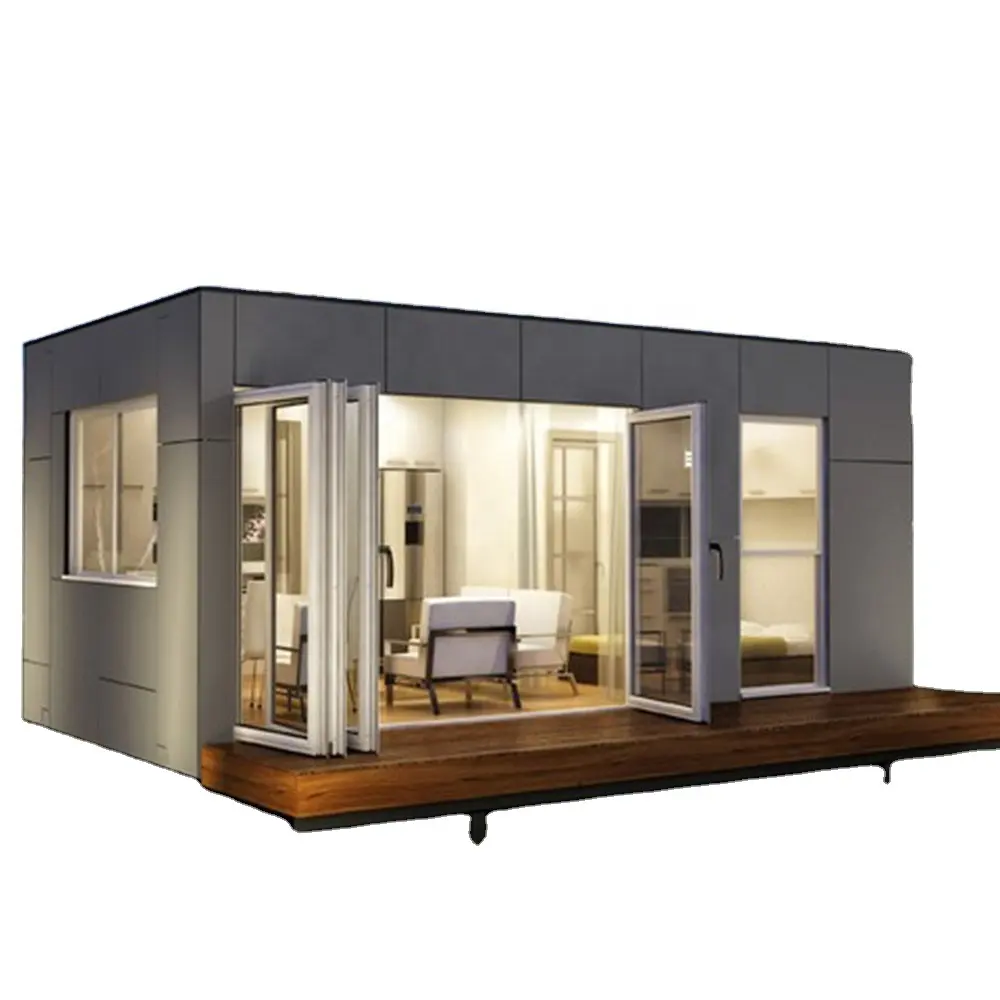 Prefab luxury villa house prefab house wooden bungalow modular homes prefab house