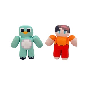 Juguetes de peluche Milo y Chip, muñecos de peluche Cube Man para niños de 2 a 4 años, unisex, diseño de hombre bloque en cian y naranja. - Product Image 5