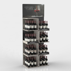 Tùy chỉnh rượu vang cửa hàng đa tầng cao cấp rượu vang đỏ hiển thị giá sàn gỗ rượu hiển thị giá Kệ rượu hiển thị - Product Image 4