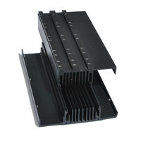 Châssis en acier inoxydable pour boîtier d'amplificateur de puissance, boîtier métallique pour amplificateur audio DIY + dissipateur thermique, service personnalisé 1U-4U