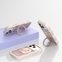 Coque de téléphone de luxe en PC et TPU avec support rotatif à 360° et miroir pour iPhone 18 17 Pro Max et Samsung S26 Ultra S25