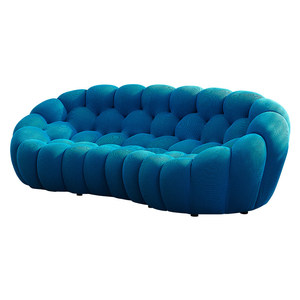 Canapé trois places de style nordique moderne et luxueux pour salon, revêtement en tissu, rembourrage en éponge, meubles design mobiles, fabriqué en Guangdong - Product Image 5