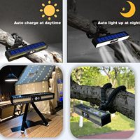 Lampu keamanan pagar tahan air Tripod fleksibel, lampu Sensor gerakan Led, lampu luar ruangan, lampu senja fleksibel, pagar, lampu keamanan