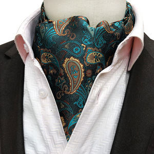 <span class=keywords><strong>Cravate</strong></span> Ascot en <span class=keywords><strong>Soie</strong></span> Imprimée Paisley Personnalisée pour <span class=keywords><strong>Homme</strong></span> – Idéale pour Mariage – Style Tendance et Abordable - Product Image 2