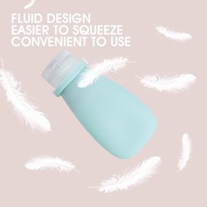 Botellas de Viaje Reutilizables Portátiles a Prueba de Fugas de Silicona Suave Recargables de 60 ml Sin BPA para Artículos de Aseo Contenedores Cosméticos de Viaje - Product Image 2