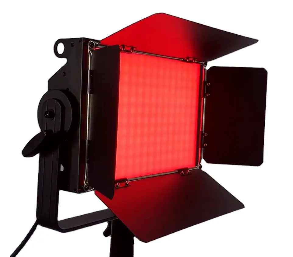 Lampu LED Film RGBW 4in1, Peralatan Penerangan Bioskop Sinatografi Fotografi 100W Warna-warni