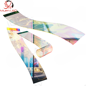 Cortina LED P6 P8 P10, Pantalla LED Transparente Flexible Adhesiva para Vidrio, Video Wall, Pantalla LED Súper Delgada - Product Image 4