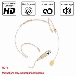 Mini XLR 3 Pin Beige Headset <strong>Microphone</strong> for AKG <strong>Samson</strong> Transmitter System - Product Image 6