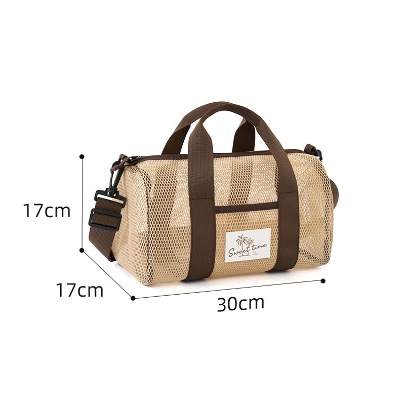 One-shoulder khaki