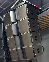 Équipement audio professionnel pour les spectacles à grande échelle sur scène de concert en plein air, enceintes Line Array doubles de 10 et 12 pouces