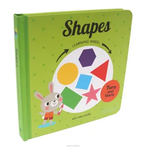 Children Bedtime Comic Story Book My First Rotating Shapes Growing UP Baby Book in Hardcase Printing