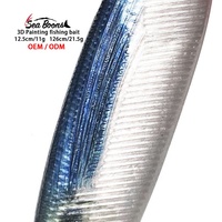Leurre de pêche en eau salée phosphorescent pour la pêche à la traîne du thon et du maquereau, 12,5 cm 11g, 16 cm 21,5g, Leurre souple bionique en forme de poisson volant