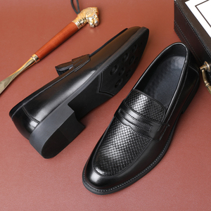 Mens Loafers Designer Fashion Man Autumn Dress Shoes Leather Shoes Men Belt for Combination Best Oualty Leather Calf <b>Boat</b> Shoes - Product Image 2
