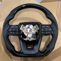 Volant sport en fibre de carbone et cuir pour Corolla LC300 Hilux N70 Fortuner Land Cruiser, personnalisable