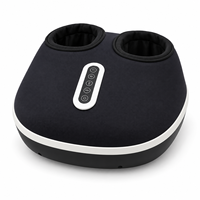Appareil de massage des pieds Shiatsu portable, machine électrique à rouleaux pour les jambes et les mollets avec chaleur infrarouge, vibrations et compression d'air chauffante