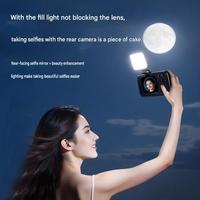Lampe LED magnétique transfrontalière pour smartphone, portable, pliable et réglable, pour la photographie, l'embellissement des selfies et l'éclairage d'appoint pour le maquillage