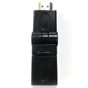 Adaptateur HDMI mâle vers femelle, couleur noire, idéal pour les connexions audio et vidéo sur des appareils tels que les téléviseurs et les moniteurs. - Product Image 1