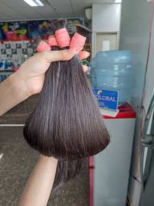 Alta calidad Super doble dibujado recto a granel vietnamita virgen Cabello 100% cabello humano sin procesar - Product Image 2