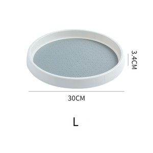 מתקן אחסון מסתובב דו-שכבתי עגול מפלסטיק, עומד, לא מתקפל, מודרני לארגון תבלינים לארון המטבח - Product Image 4