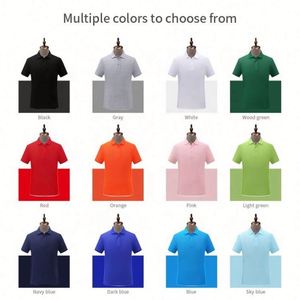 Nouveauté 2023, meilleure qualité, chemises pour hommes en coton peigné tricoté, manches courtes, avec logo personnalisé - Product Image 3