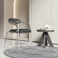 Chaise de café scandinave moderne VL avec structure métallique, mobilier confortable pour salle à manger, chaises et table pour hôtels