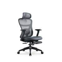 Chaise de bureau ergonomique inclinable à dossier haut en maille JOHOOFURNITURE avec appui-tête, coussin épais confortable pour salle de conférence