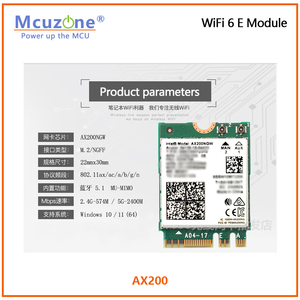 Módulo WiFi6 E AX200 AX210 RTL8822CE Intel 8265C WiFi5 Compatible con NanoPC T6 RPi OpenWrt Ubuntu Linux Android TV - Product Image 2