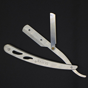 Slicke Stainless Steel Manual <b>Razor</b> with <b>Single</b> for <b>Blade</b> for Face Shaving Men's Grooming Kit - Product Image 3
