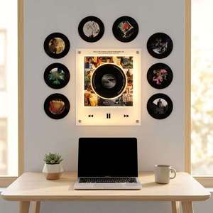Imán para Refrigerador con Reproductor de CD NFC de <span class=keywords><strong>Taylor</strong></span> Alison <span class=keywords><strong>Swift</strong></span>, Bajo MOQ, Incluye 9 Canciones, Decoración para el Hogar, Luz Nocturna con Función Giratoria - Product Image 6