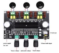 Module amplificateur de puissance numérique 2.1 canaux XH-M573 TPA3116 80W+80W+100W avec amplificateur de basses TPA3116D2