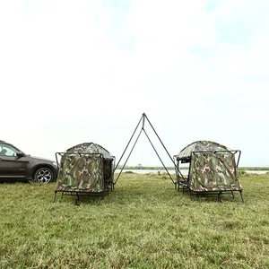 大型折叠一人野营床户外帐篷防水地上徒步睡觉床帐篷带床