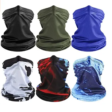 Wholesale Seamless Camo Cooling Head Tubular Bandana Scarf Sport Fishing Tube Headwear Headband Skull Custom Face Cover Bandana