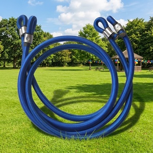 Customized 12mm 1.2m/1.3m/2m Blue Nylon Fabric <strong>Bungee</strong> <strong>Cords</strong> for Trampoline Colorful Elastic Rope for <strong>Bungee</strong> Jumping - Product Image 1